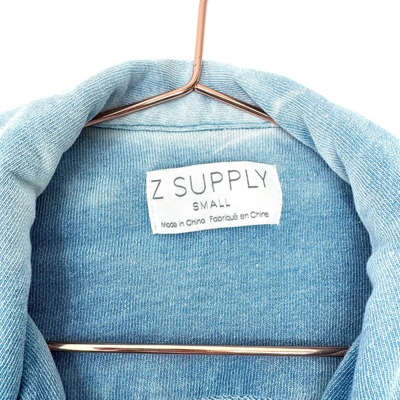 Z Supply Light Wash Blue Denim Jean Jacket - Picture 8 of 16